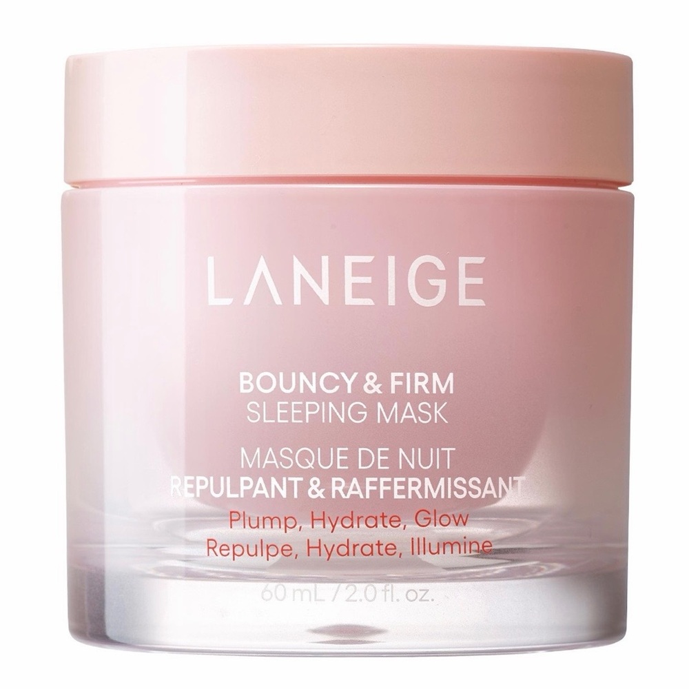 LANEIGE Pink Bouncy & Firm Sleeping Mask with Peony Collagen Complex